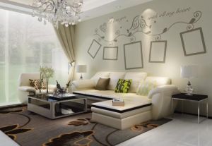 硅藻泥電視背景墻