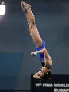 陳芋汐在比賽中 陳芋汐在比賽中