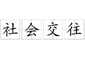 社會(huì)交往 社會(huì)交往